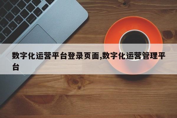 数字化运营平台登录页面,数字化运营管理平台